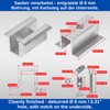 6 Pack Solar Panel Center Clamp for 25-40mm Module Heights