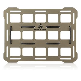 PETAC GEAR Rigid Molle Panel for Vehicles,Car Headrest Organizer, Truck Mount Panels for Tactical Gears (Dark Earth)