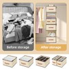 Hanging Closet Organizer 6-Shelf, Upgrade Hanging Shelves for Closet with