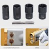 5Pcs Lug Nut Socket Set Convenient Efficient High Hardness Durable