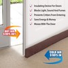 StayPut Door Draft Stopper Insulating Device Installs 2 Ways—Strong Magnets