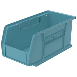 Akro-Mils 30230 AkroBins Plastic Hanging Stackable Storage Organizer Bin, 11-Inch x 5-Inch x 5-Inch, Light Blue, 12-Pack
