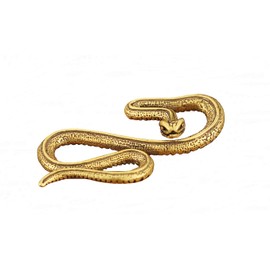 DMtse Chinese Feng Shui Brass Mini Antique Snake Statue Ornaments Meditation Serene Statue Figurine for Animal Sculpture Collectibles