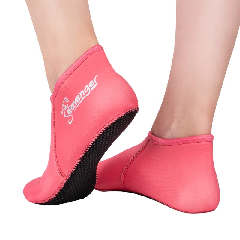 (X-Small, Rose Pink) - Seavenger Zephyr 3mm Neoprene Socks Wetsuit