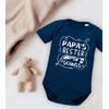 OM3® Baby Bodysuit with Saying - Papas Beste Schuss II