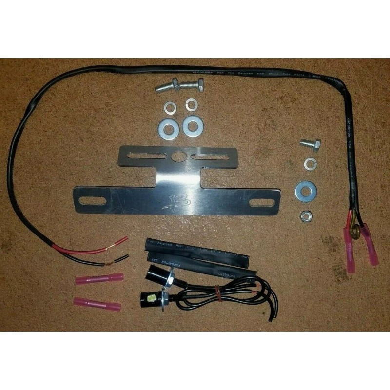 Beetelo Lighted License Plate Bracket for TOCE Exhaust Honda CBR