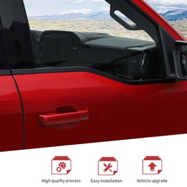 JeCar Window Molding Trim for 2021+ Ford F150 Black Outer Door Weatherstrip Window Seal Belt Decor Strips 4pcs