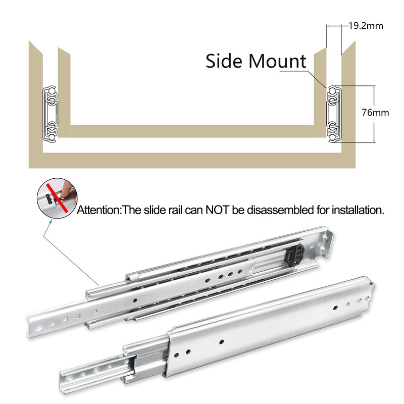 KCOLVSION 1 Pair 34 Inch 500 Lb Capacity Heavy Duty