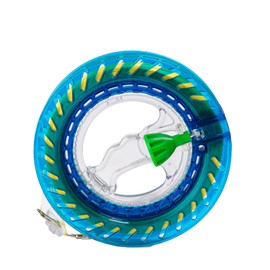 Trauebx Kite String Reel,8 Inch Kite String Spool,Kite Line Winder,Includes 1000ft Line High Strength Kite String,Safety Lock Design,for Kids and Adults (8 Inch Blue)