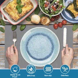 Zindoo Drawer liners Kitchen 3 Rolls Fridge Liners Mats Antibacterial Shelf Liner Non Slip Cupboard Liner Waterproof Washable Draw Liners for Kitchen Cupboards Wardrobe Bedroom Office(Grey-30x150cm)