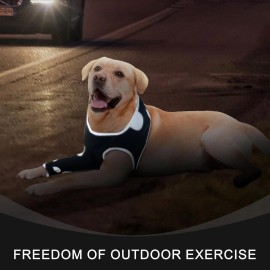 Furtent Recovery Suit Dogs After Surgery, Reflective Right Sleeve SIZE LARGE Waterproof