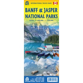 Banff & Jasper National Parks Travel Reference 1:240,000/1:250,000 2026 Edition