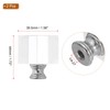 PATIKIL 39mm Lamp Shade Finial, 2 Pcs Cube Crystal Lamp