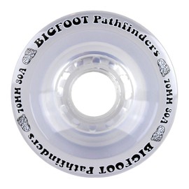 Bigfoot Freeride Longboard Wheels Stoneground Pathfinders 70mm x 45mm 80a Clear