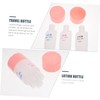 PACKOVE 3pcs Portable Travel Bottles Toiletries Leakproof Squeeze Dispenser for