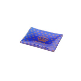 Black Leaf Rolling Tray Royal | Mixing Tray aus Glas | BAU-Unterlage 150x100mm | Glastablett zum Bauen