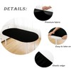 Wolkemer Fitted Oval Tablecloth Spandex Stretch Black Cocktail Table Cover