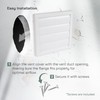 Vent Systems 150mm White Exhaust Cover - Dryer Hood -
