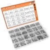 HELIFOUNER 1280 Pieces M2 M2.5 M3 M4 304 Stainless Steel