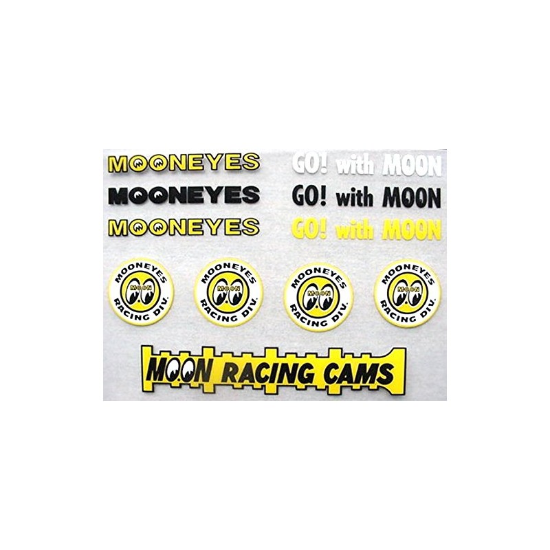 Assorted Tiny Mooneyes Decals Remote Control Vehicle Stickers