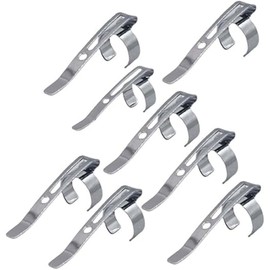20 Pieces Silvery Metal Pen Clips Snap in Pen Clip for Shirt Pocket, Slide On Pencil Holder Clip Hangable Portable Pen Holder for Clipboard, Notebook, School, Office Pencil Holders and Pen Holders