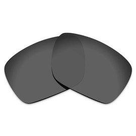 Alphax Black Chrome Mirrored Polarized Replacement Lenses for Oakley Dispatch 1 OO9090 Sunglasses