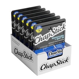 ChapStick Moisturizer Original Lip Balm Tubes, SPF 15 and Skin Protectant, Mothers Day Gift                                                           