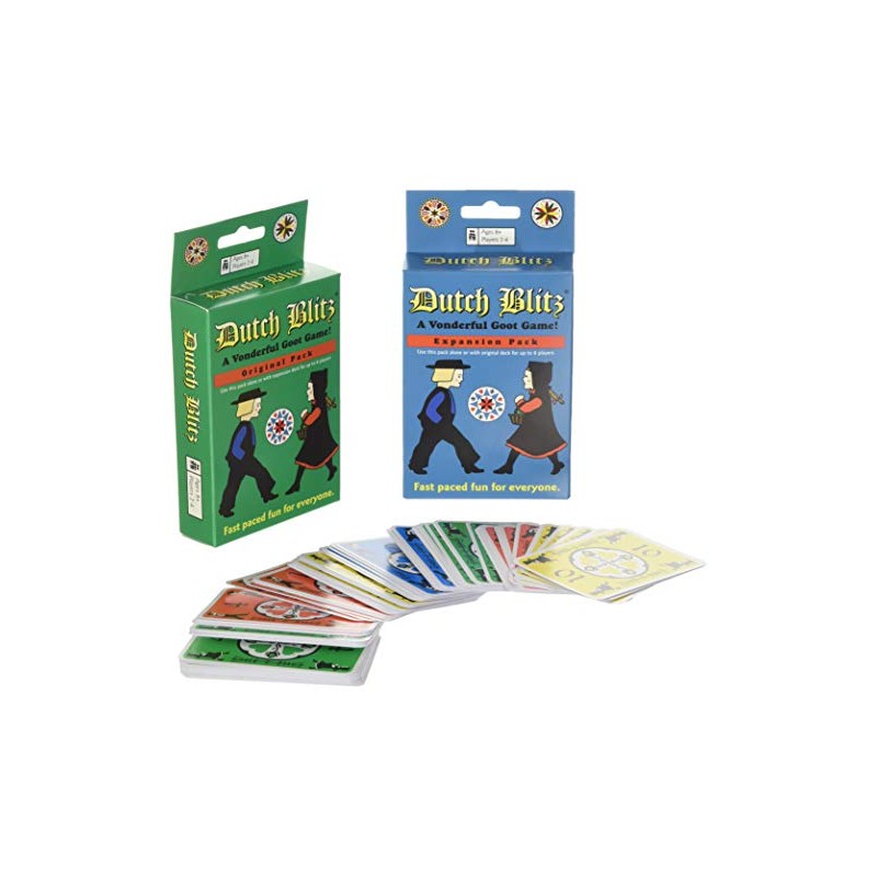 Dutch Blitz: Original and Expansion Combo, Fast Paced Card Game,