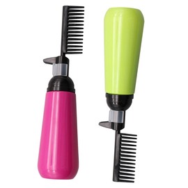 BIUDECO 2pcs Hair Dye Applicator Bottles Root Comb for -dyeing Hair Dyeing Tools for Home Salon Use for Coloring and Perming