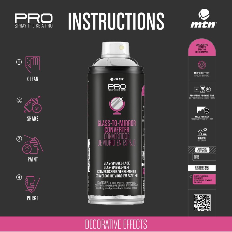 Montana Colors EX014PR0700 MTN PRO Convertidor de Vidrioa Espejo, 1