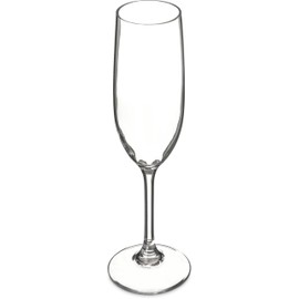 Carlisle FoodService Products Alibi Champagne Flute for Restaurants, Catering, Kitchens, Plastic, 8 Ounces, Clear