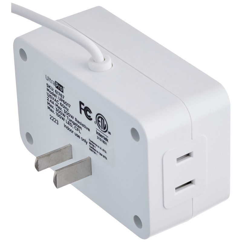 UltraPro™ 2-Outlet Indoor Plug-in Dimming Lighting Control, On/Off Switch, 5ft.