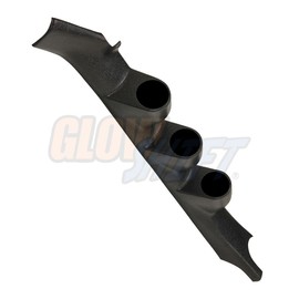 GlowShift Black Triple Pillar Gauge Pod Compatible with Oldsmobile Cutlass Supreme 2 Door G-Body 1978-1987 - ABS Plastic - Mounts (3) 2-1/16" (52mm) Gauges to Vehicle's A-Pillar