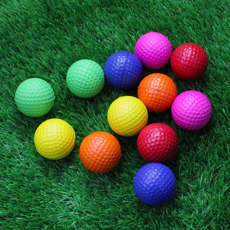Yellow Golf Practice Balls, Golf Practice Supplies, Set of 12,