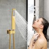 Bathroom Handheld Shower Wand, Hand Brass Shower Head with Long