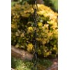 Monarch Rain Chains Aluminum Teardrop Black Rain Chains for Gutters