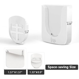 FAINCA Pack of 4 Improved Strong Magnetic Holder, Remote Control Holder, Wall Mount, Remote Control Holder for Home, Office, School