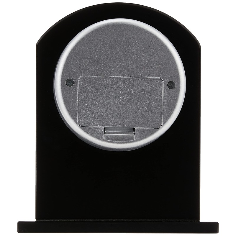 Bulova B5010 Ebony Crystal Desk Clock, Black