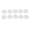 10Pcs Guitar Effect Pedal Footswitch Topper ABS Clear Single Pedal