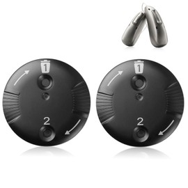 2Pcs Hearing Aid Wax Guards, Filters for Earwax Removal, Compatible with Most Hearing Aids, Easy to Use Hearing Aid Accessories