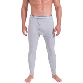 Fruit of the Loom Men's Classics Midweight Thermal Bottom, Light Grey Heather, XX-Large
