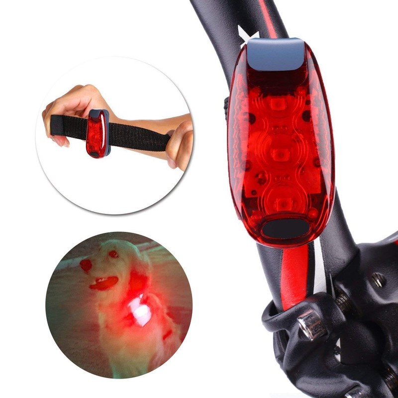 4pcs LED Safety Light,WONFAST Clip Flashing Warning Strobe Light Cycling