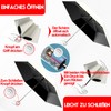 Moorrlii Automatic Mini Travel Umbrella, Windproof, Foldable, UV Protection, Instant