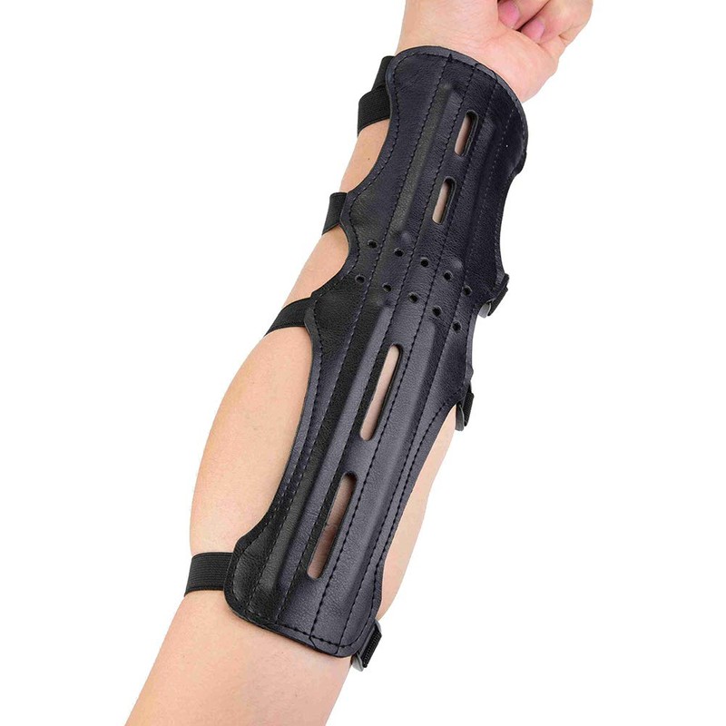 Tiiyee Leather Archery Arm Guard Protector, Medievall Wrist Bracers Protector