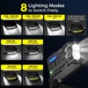Diboniur Torcia Frontale LED, 8 Modalità, IPX4, Sensore e 340°