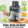 EDEFISY Cheese Grater Hand Crank Rotary Vegetables Shredder with Handle,