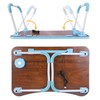 Slendor Lap Desk with Cup Holder, Foldable Laptop Table for