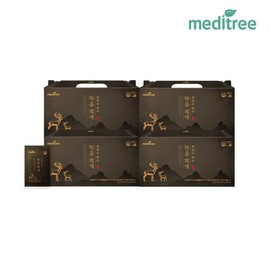메디트리 흑염소 담은 생 녹용진액 4박스(120포) Meditree Black Goat Containing Raw Deer Antler Extract 4 Boxes (120 Packs)