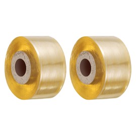 HARFINGTON 2pcs Fruit Tree Grafting Tape 3CM x 100M PVC Stretchable Garden Grafting Tool Plants Nursery Repair Tapes Self Adhesive Floristry Film for Floral Tree and Poly Budding Tape, Yellow