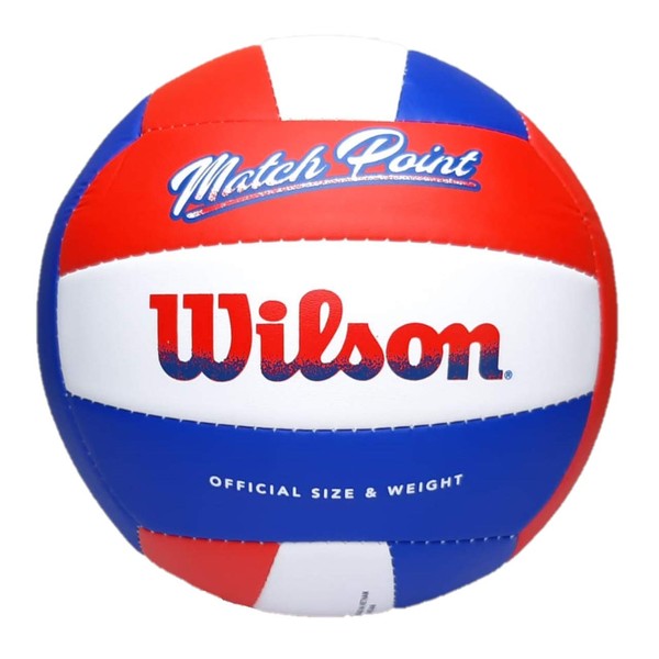 Wilson Match Point Red White and Blue Volleyball